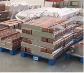 釬焊式板式換熱器待發(fā)貨區(qū)